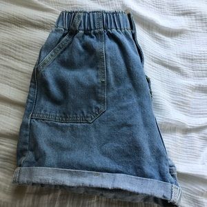 Denim shorts